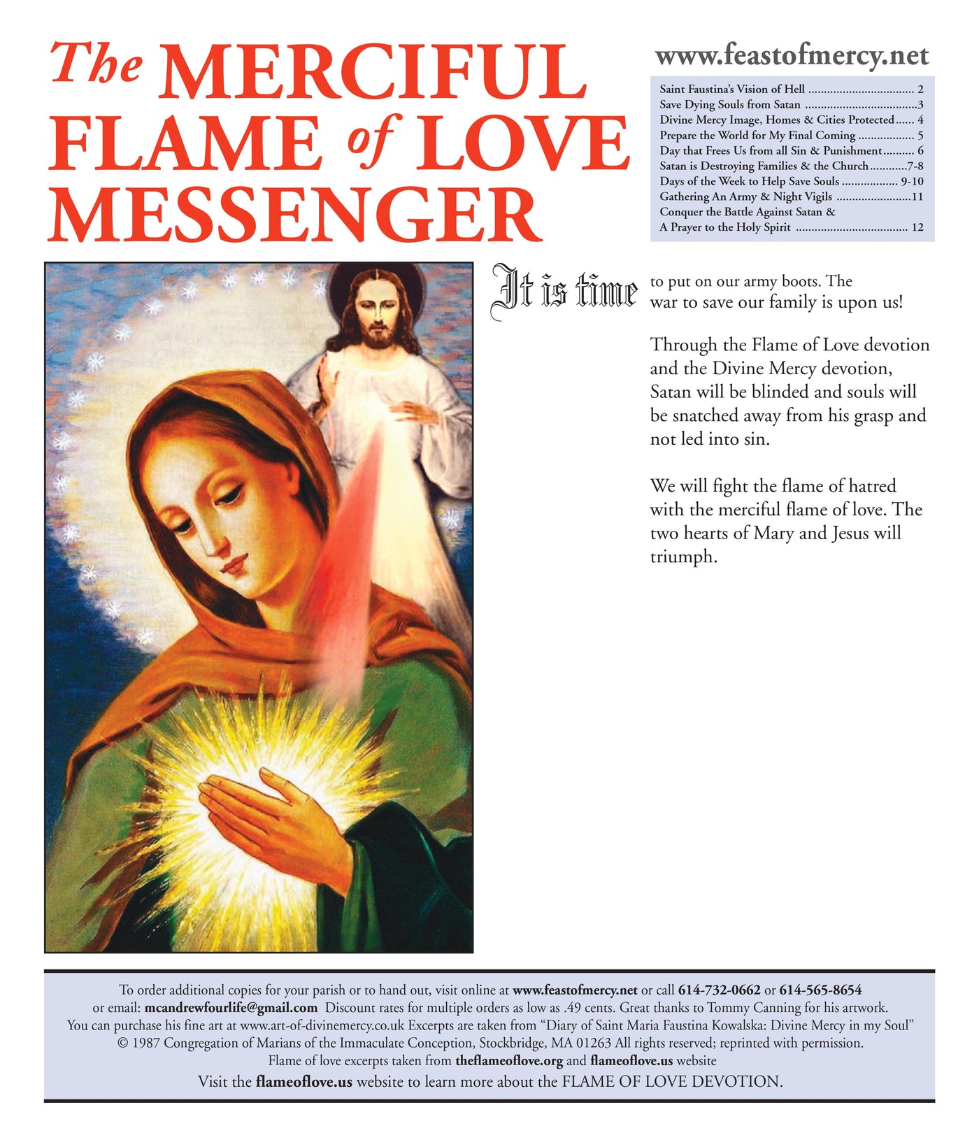 2024 Flame of Love Messenger - 12 Page Full Color Paper