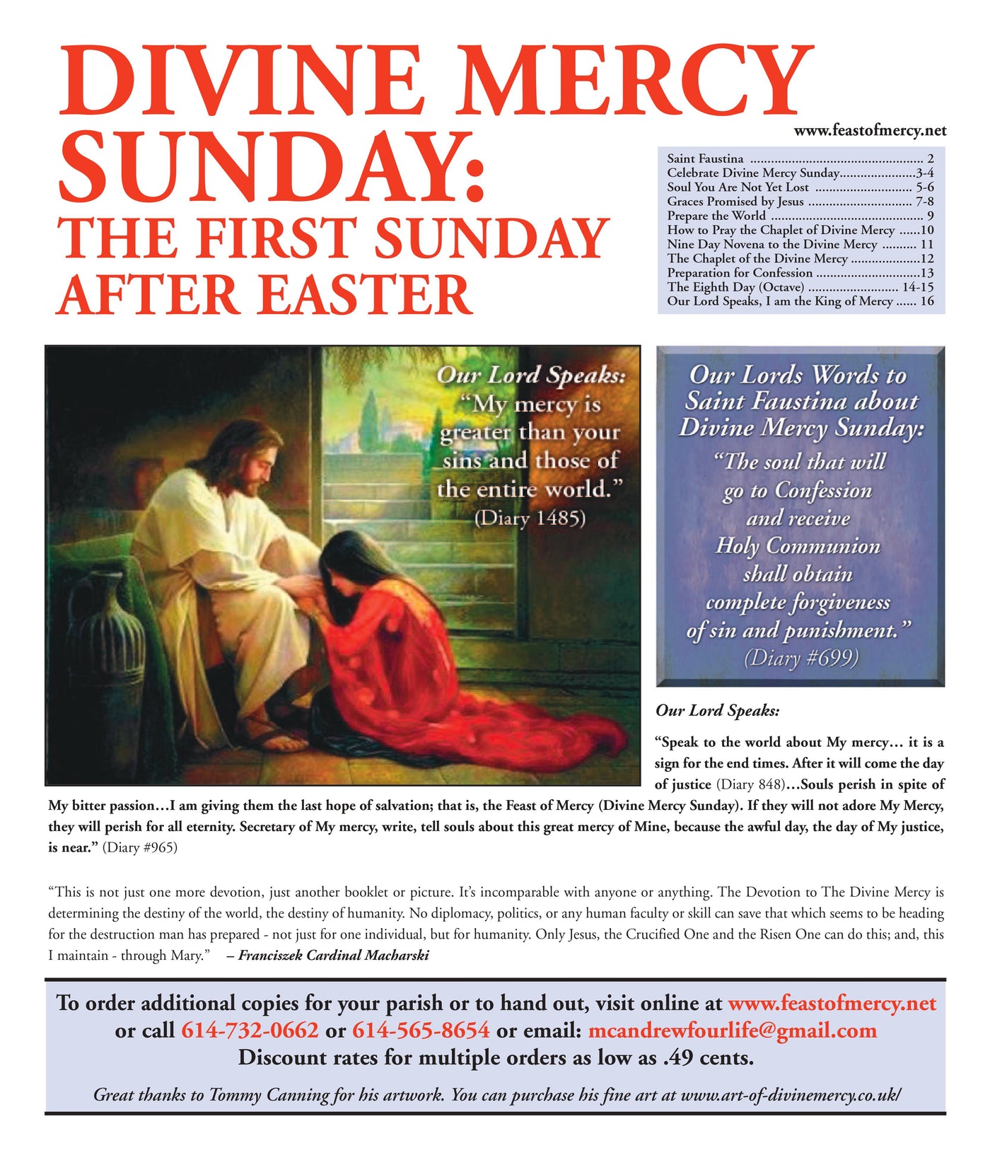 2023 Divine Mercy Messenger - 16 Page Full Color Paper