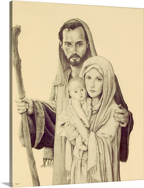 Holy Family Consecration Stretched Canvas Print (16x20)